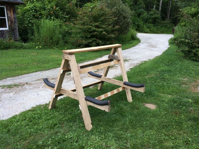 Diy kayak rack 2x4