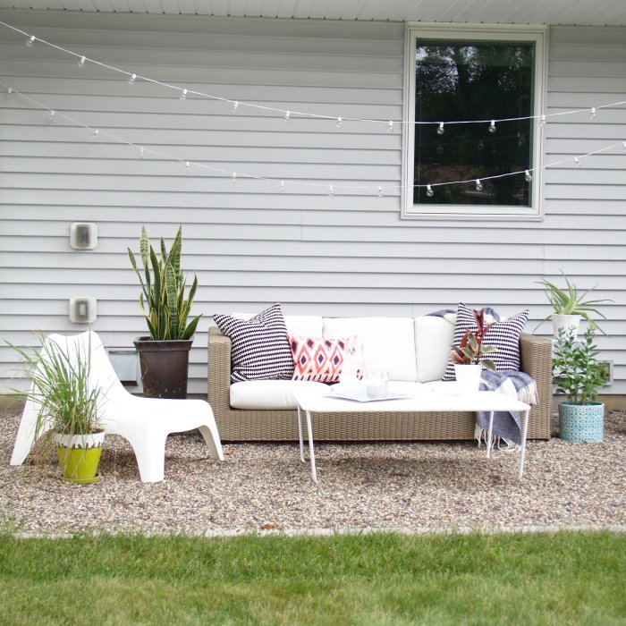 Diy gravel patio