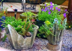 Concrete planters diy