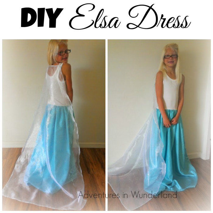 Diy elsa dress