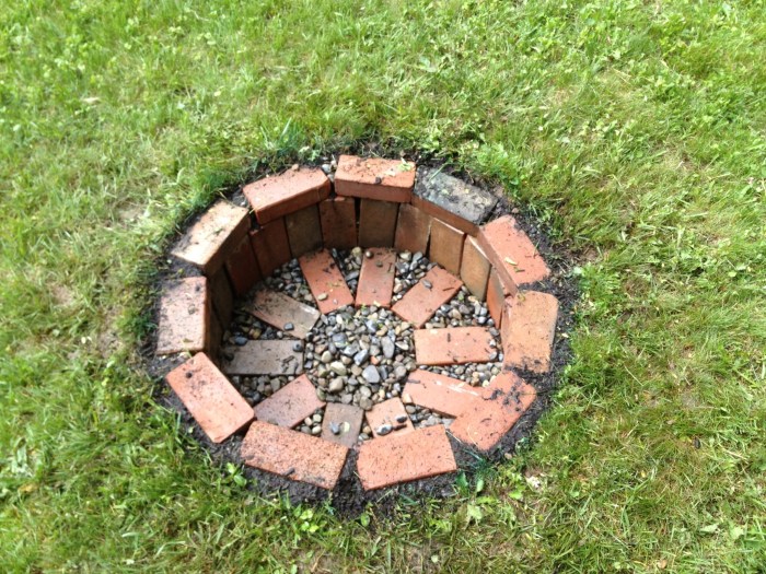 Diy in ground fire pit