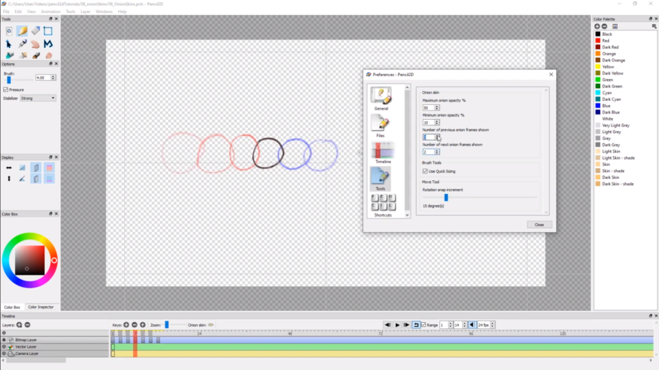 Pencil2d animation screenshots windows developer make softpedia