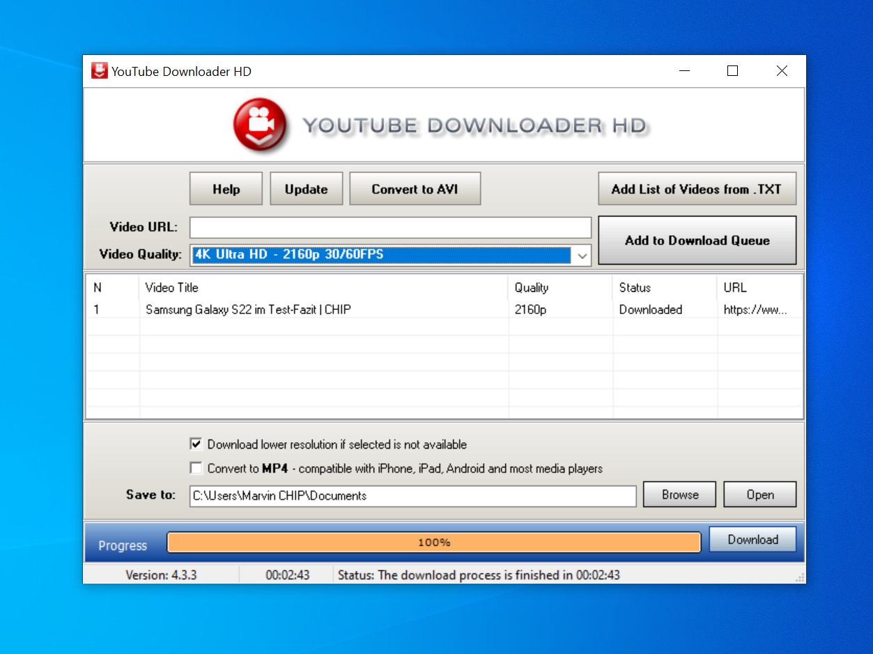 Youtube downloader windows